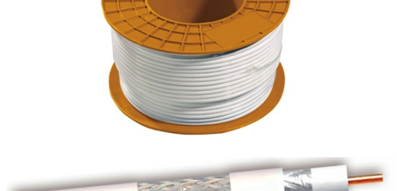 Cable coaxial CCS/AL Blanco
